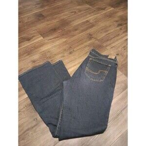 Signature LEVIS Mid Rise Boot Cut Dark Blue Jeans Women's 16L 33x34 (#1)